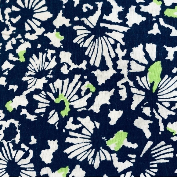 Tanya Taylor Avalon Jumpsuit Size 0 Blue Floral Linen Blend Ruffle Wide Leg - Picture 14 of 14